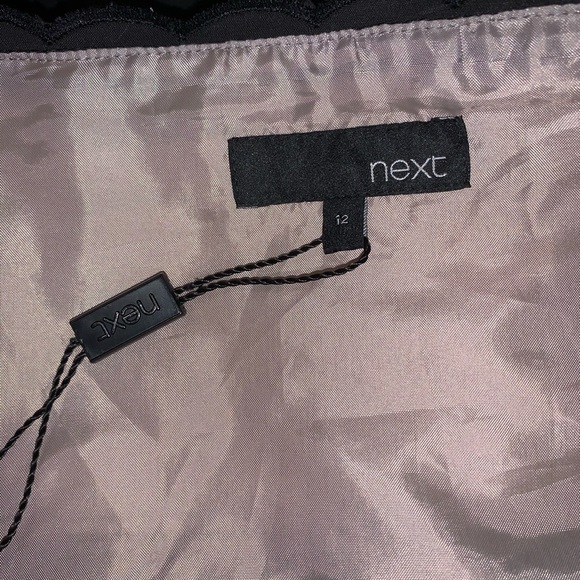 NEXT size 12 mini cocktail dress with lace bodice sweetheart neck - Picture 8 of 9